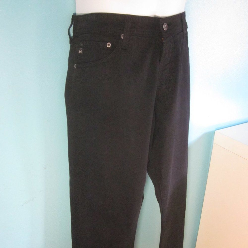 Mens Size 30 AG Adriano Goldschmied The Ives Modern Athletic Black Ankle Jeans